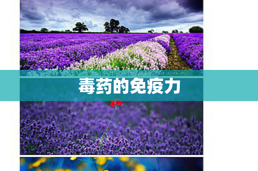 毒药的免疫力图片