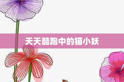 天天酷跑中的猫小妖图片