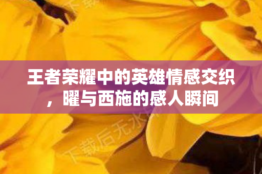 王者荣耀中的英雄情感交织图片
