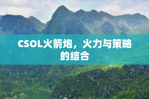 火力与策略的结合图片