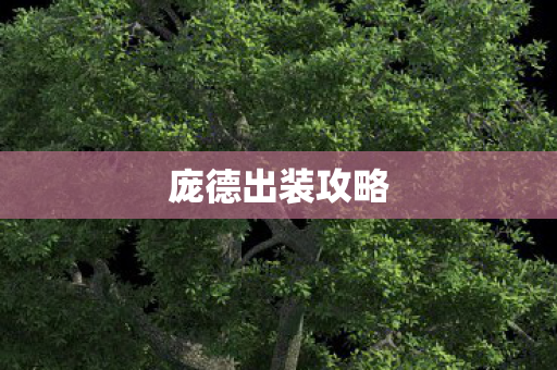 庞德出装攻略图片