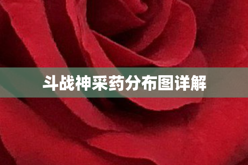 斗战神采药分布图详解图片