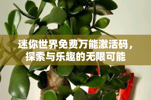 迷你世界免费万能激活码图片