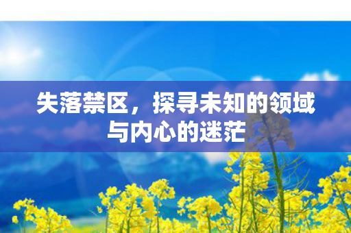 探寻未知的领域与内心的迷茫图片