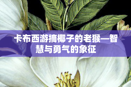 卡布西游摘椰子的老猴图片