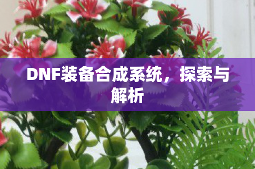 DNF装备合成系统图片