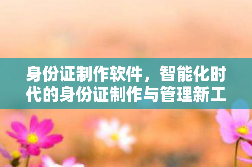 智能化时代的身份证制作与管理新工具图片