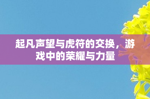 起凡声望与虎符的交换图片