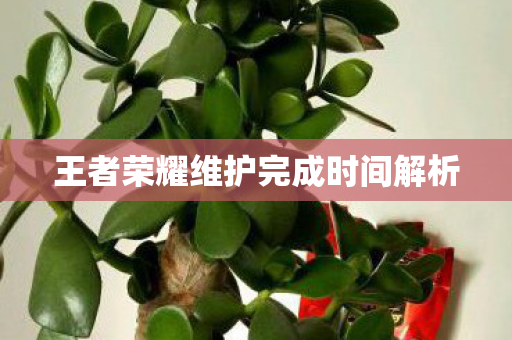 王者荣耀维护完成时间解析图片