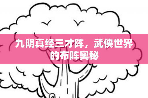 武侠世界的布阵奥秘图片