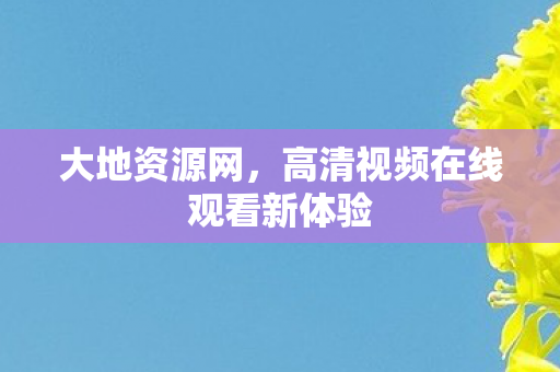 高清视频在线观看新体验图片