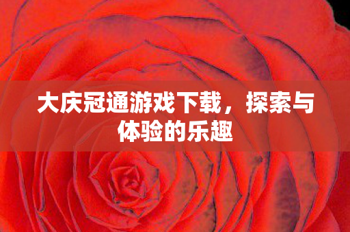 大庆冠通游戏下载图片