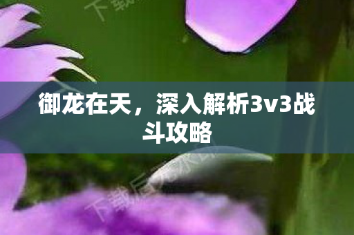 深入解析3v3战斗攻略图片