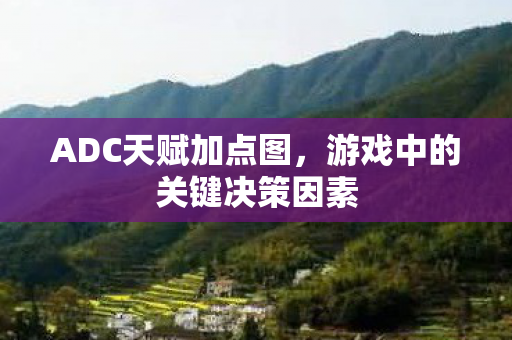 游戏中的关键决策因素图片