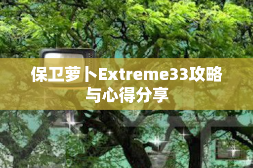 保卫萝卜Extreme33攻略与心得分享图片