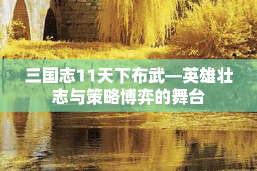英雄壮志与策略博弈的舞台图片