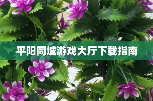 平阳同城游戏大厅下载指南图片