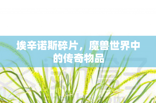 魔兽世界中的传奇物品图片