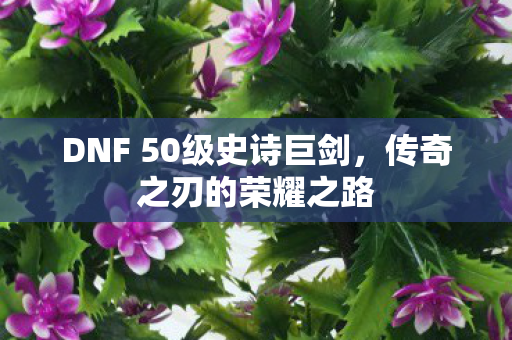 DNF 50级史诗巨剑图片