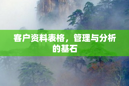 管理与分析的基石图片