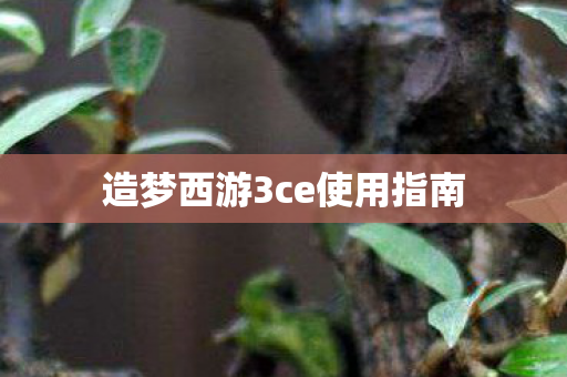 造梦西游3ce使用指南图片