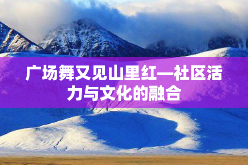 社区活力与文化的融合图片