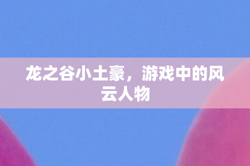 游戏中的风云人物图片