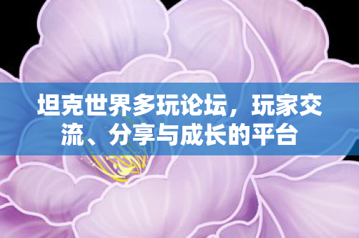 坦克世界多玩论坛图片