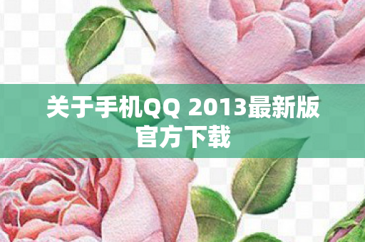 关于手机QQ 2013最新版官方下载图片