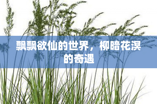 飘飘欲仙的世界图片