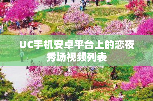 UC手机安卓平台上的恋夜秀场视频列表图片