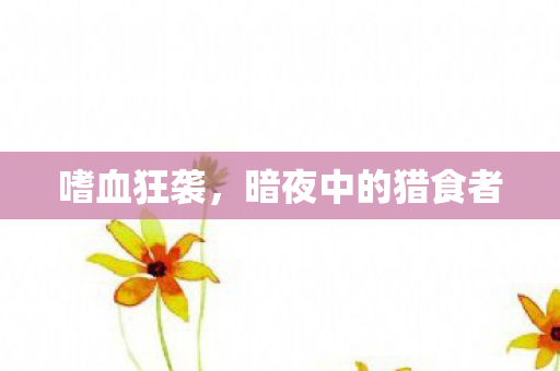 暗夜中的猎食者图片