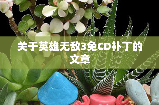关于英雄无敌3免CD补丁的文章图片