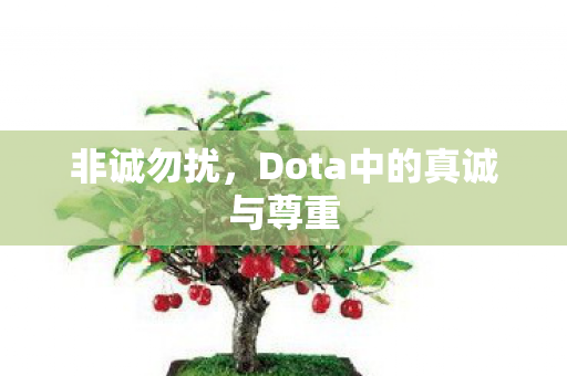 Dota中的真诚与尊重图片