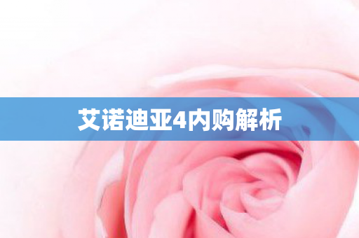 艾诺迪亚4内购解析图片