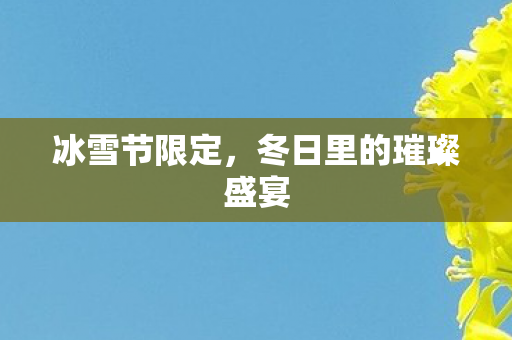 冬日里的璀璨盛宴图片
