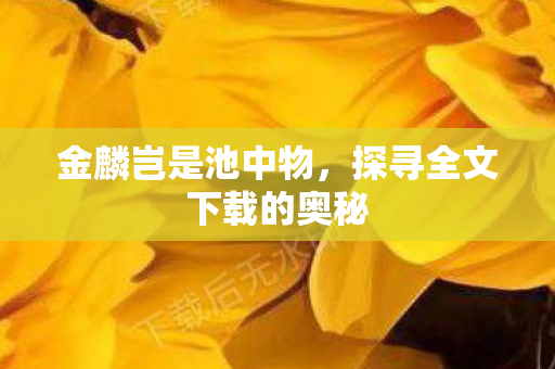 探寻全文下载的奥秘图片