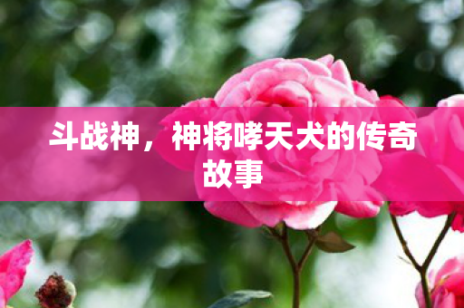 神将哮天犬的传奇故事图片