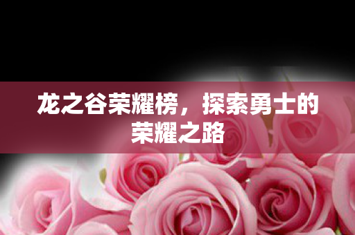探索勇士的荣耀之路图片