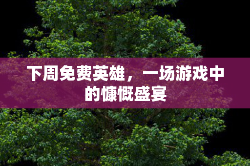 一场游戏中的慷慨盛宴图片