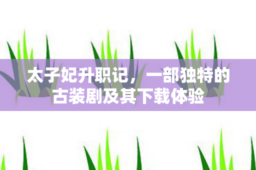 一部独特的古装剧及其下载体验图片