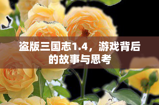 游戏背后的故事与思考图片