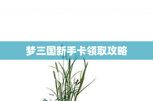梦三国新手卡领取攻略图片