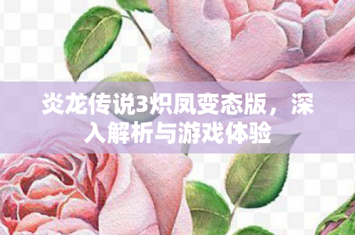 炎龙传说3炽凤变态版图片