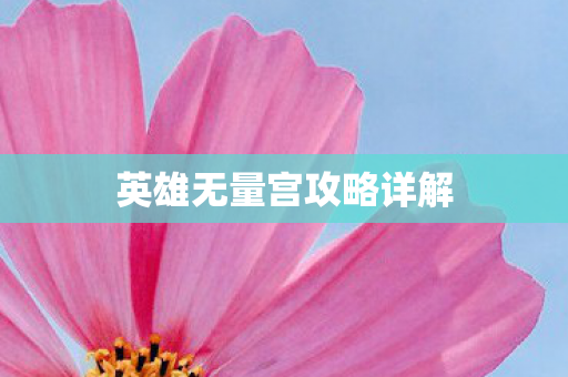 英雄无量宫攻略详解图片