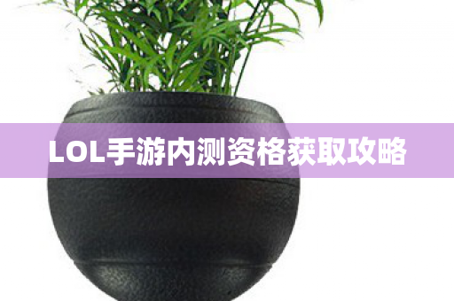 LOL手游内测资格获取攻略图片