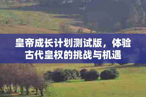 体验古代皇权的挑战与机遇图片