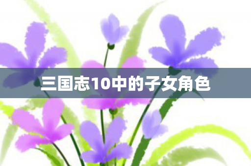 三国志10中的子女角色图片