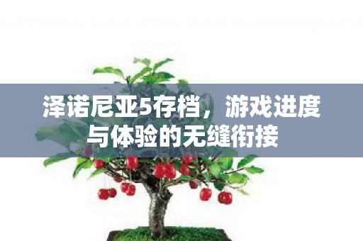 游戏进度与体验的无缝衔接图片