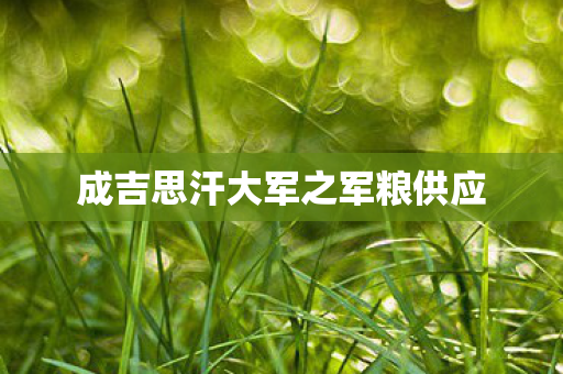 成吉思汗大军之军粮供应图片